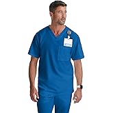 Grey's Anatomy Men's GRT091 Evan Top 2 Pocket V-Neck Scrub Top