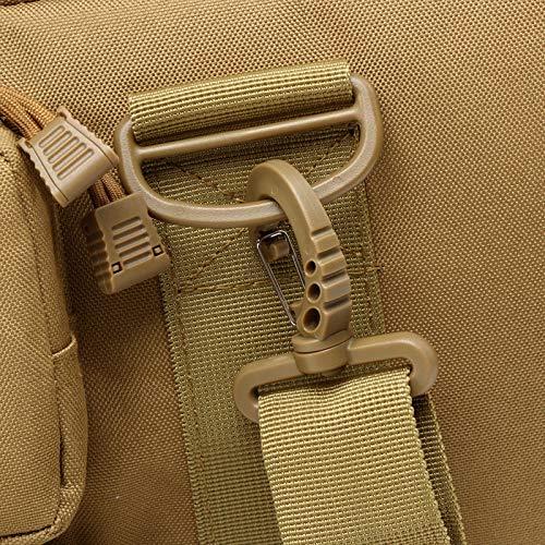 Mlida Military Tactical Backpack Double Long Rifle Pistol Gun Case Bag for Hunting Shooting Range Sports Storage and Transport Length in 37"(Tan) - Thumbnail 7