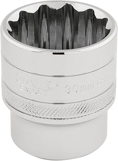 Draper 33586 1/2 in Square Drive 12 Point Socket 30mm