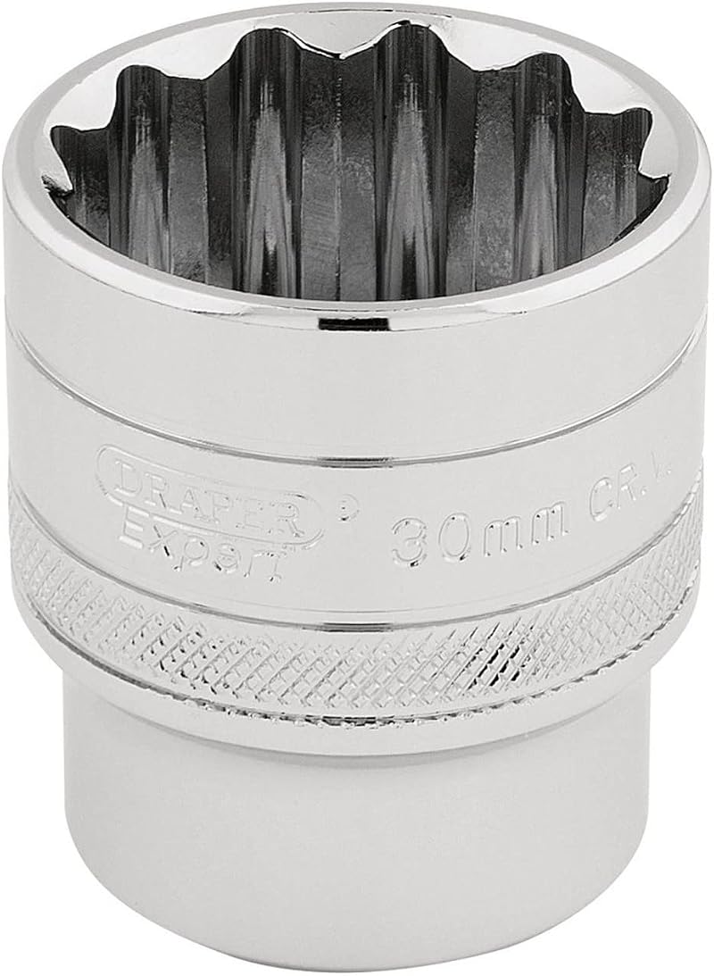 Draper 33586 1/2 in Square Drive 12 Point Socket 30mm
