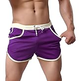 Rexcyril Men's Running Workout Bodybuilding Gym Shorts Athletic Sports Casual Short Pants