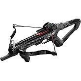 Barnett Demun Accu Strike Mini Crossbow - Compact Break Action 2-Handed Pistol Crossbow with Flip Down Foregrip, Fiber Optic