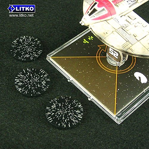 Space Fighter, Micro Jump Tokens, Translucent Grey (3)