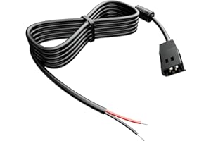 SigeIy PC 11 - Filtered Power Cable, 6.5 ft, Black, Male-to-Female, Compatible with Humminbird Helix 8-15, 700-1100 Series, 7