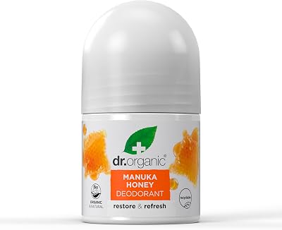 Dr Organic Manuka Honey Deodorant Aluminium Free Natural 50ml Mens Womens