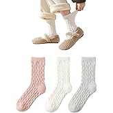 Marchare Fuzzy Socks For Women Crew Cozy Socks Fluffy Slipper Socks Warm Sleeping Sock