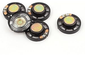 SOURCING MAP uxcell 5Pcs 0.25W 8 Ohm Internal Magnet Mini Music Loudspeaker Speaker 29mm