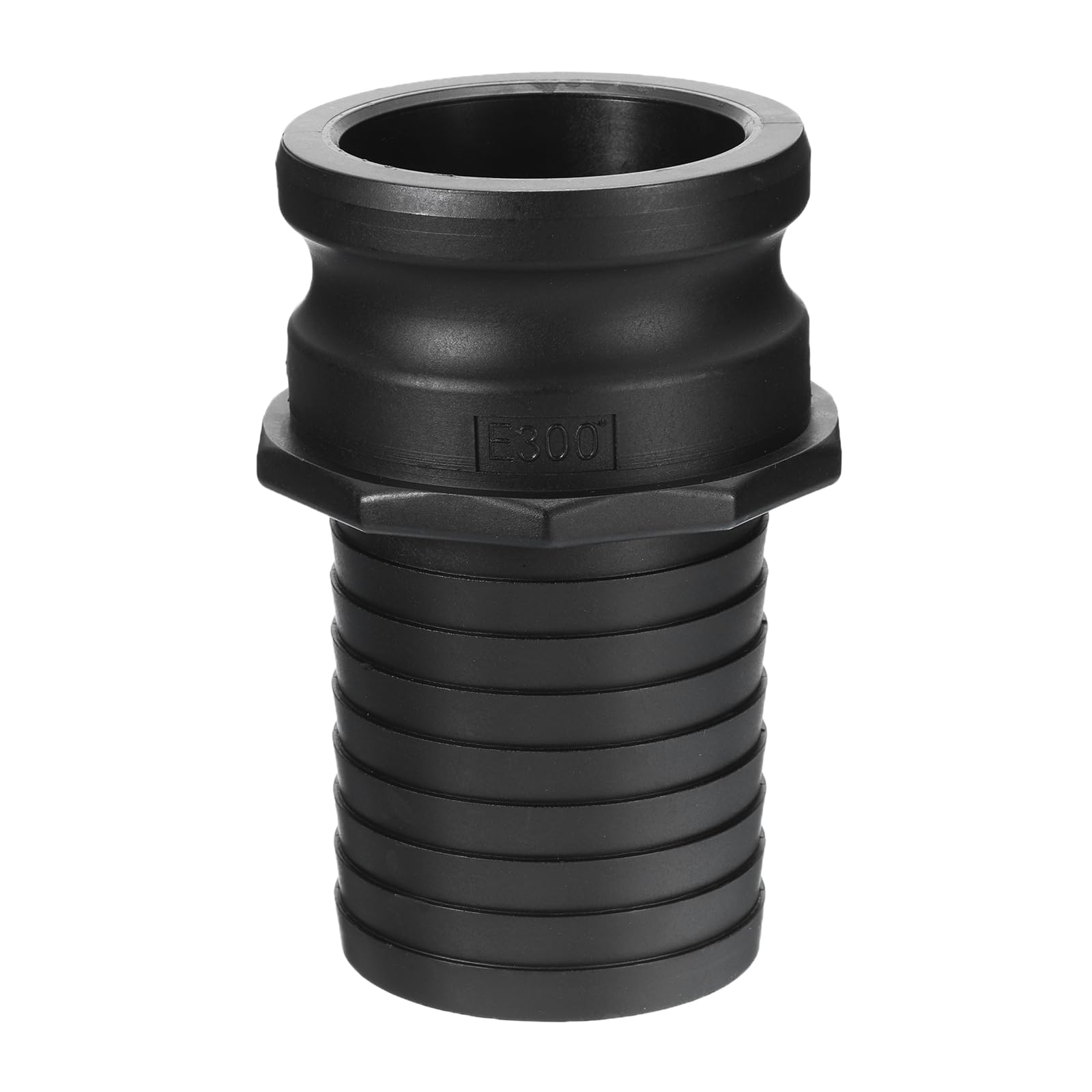 PATIKIL Poly Cam Lock Fittings, 3" Part E Male Adapter x Hose End Cam Groove Hose Fittings Polypropylene Cam Lock Fittings, Black