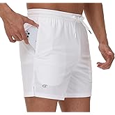 YuKaiChen Men's Linerless Athletic Running Shorts 5 Inch Workout Gym Shorts Lightweight Quick Dry