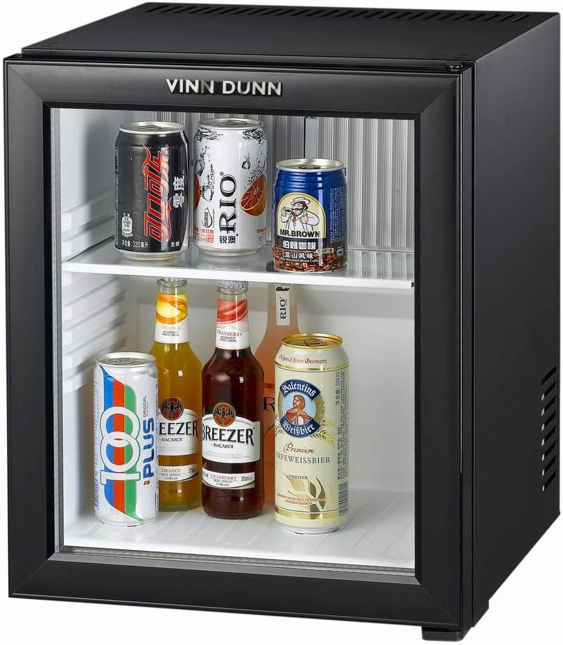 Vinn Dunn Absorption Minibar 25l With Glass Door Mini Fridge 25l With Glass Door 0 Db Noiceless With No Vibration Amazon Co Uk Large Appliances