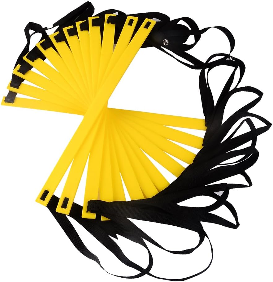 Ohuhu Agility Ladder Speed Training Exercise Ladders for Soccer Football Boxing Footwork Sports Speed Agility Training with Carry Bag 20ft 12 Rung Yellow : Sports & Outdoors