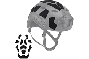 Qavctw 11pcs Tactical Helmet Hook and Loop Fastener Set DIY Kit for Fast High Cut Helmet