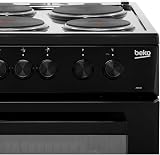 Beko AS530K 50cm Electric Cooker with Solid Plate Hob in Black view 4