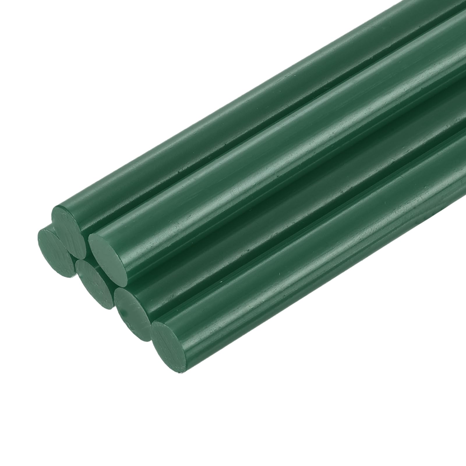 Photo 1 of uxcell 6pcs Mini Hot Glue Sticks for Glue Gun 0.43 inch x 4 inch Large Glue Sticks, 11 x 100mm Dark Green