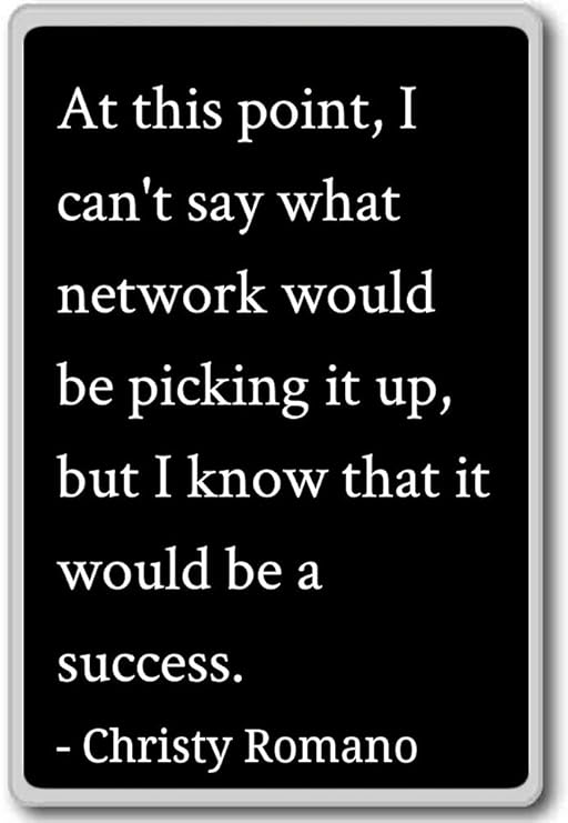 Christy Romano - Imán para nevera con cita de Christy Romano ...