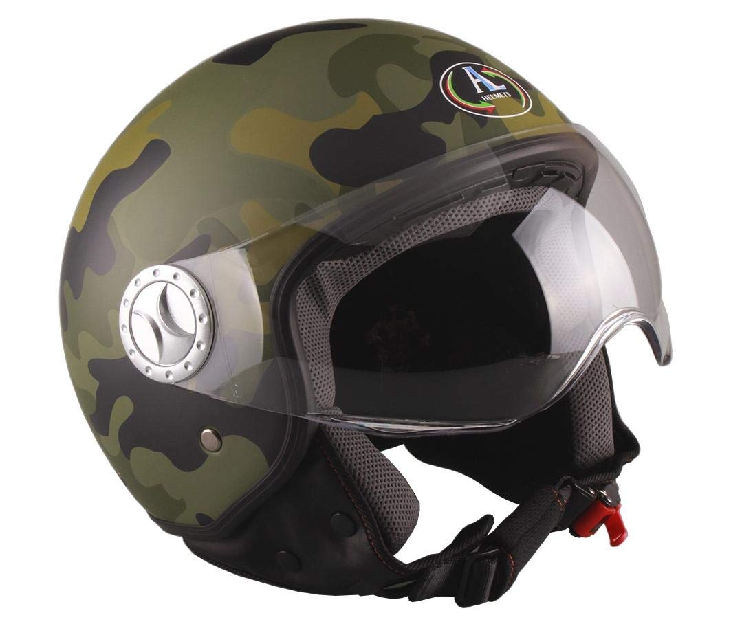 AL Helmets - CASCO DEMI-JET MOD. 101/BIS NERO OPACO MISURA S - 3