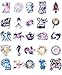 200 PCS Galaxy and Laptop Stickers for Car, Laptop, Skateboard, Luggage, Waterproof Vinyl Decals for Motorcycle, Bicycle, Bumper