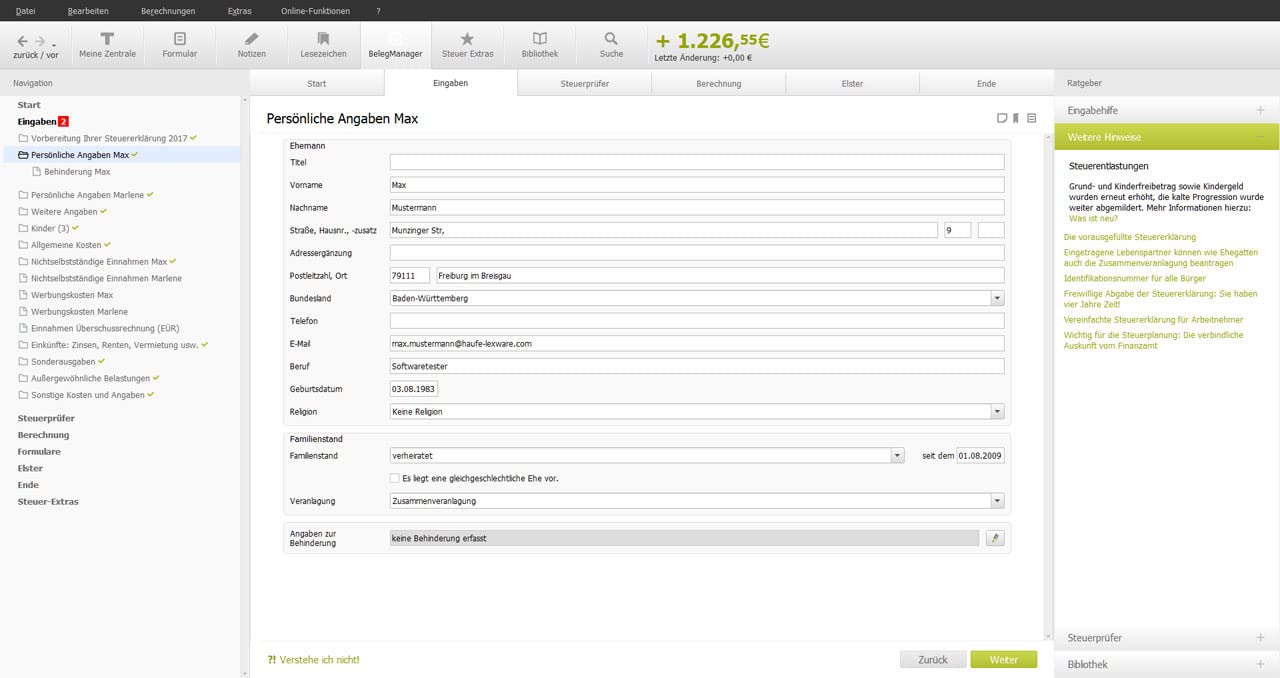 TAXMAN 2026 (für Steuerjahr 2025)| Download |Steuererklärungs-Software für Arbeitnehmer, Rentner u. Pensionäre, Familien, Studenten und im Ausland Beschäftigte | PC Aktivierungscode per Email 4