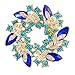 Valdler Women 's Brooch Pin With Fashion Jewelry Fancy Vintage Rhinestone Bling Crystal Bauhinia Flower