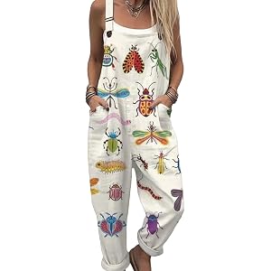 HZSprance Womens Summer Jumpsuits 2026 Casual Beach Vacation Outfits Boho Floral Print Overalls Rompers