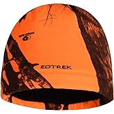 EDTREK Waterproof and Windproof Camo Beanie Hunting Hat - Timber and Blaze Orange Camo Hunter Hat