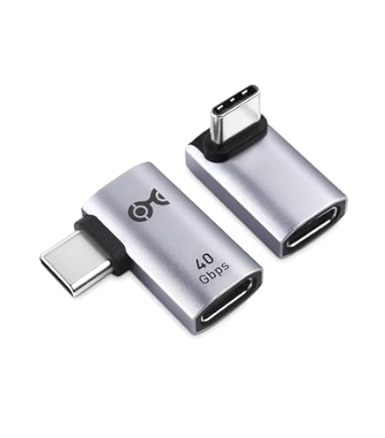 Cable Matters 2 Pezzi Adattatore USB Angolo Retto 90 Gradi - Gender Changer Da USB-A Femmina A Maschio, Salvaporta - 4