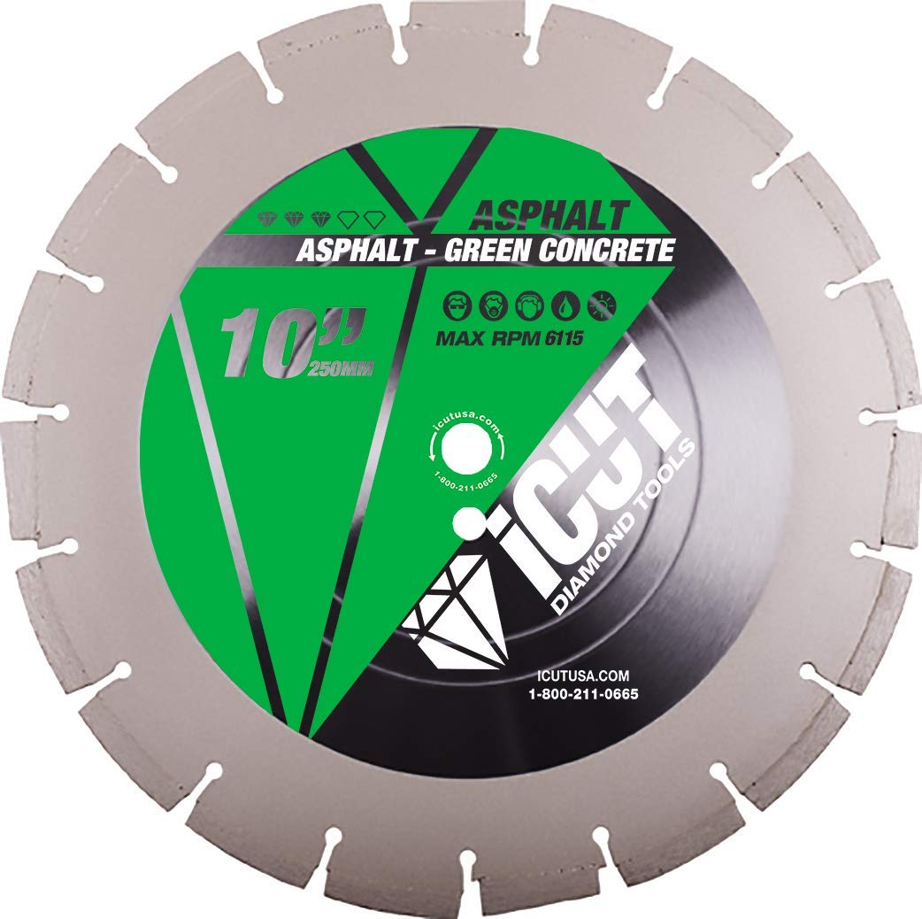 10 Inch Asphalt and Green Concrete Premium Diamond Blade for ...