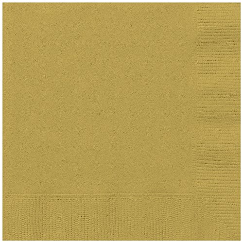 Gold Paper Napkins, 50ct