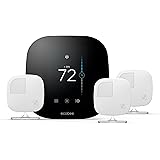 ecobee3 Smart Thermostat & 3 Room Sensors, Works with Alexa