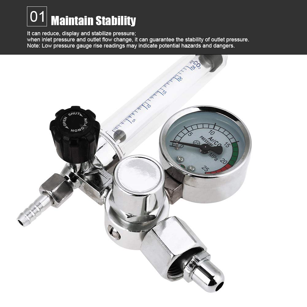 Argon Meter 0-25MPa 5/8" Welding Regulator Gauge for Weld Mig Tig Welding