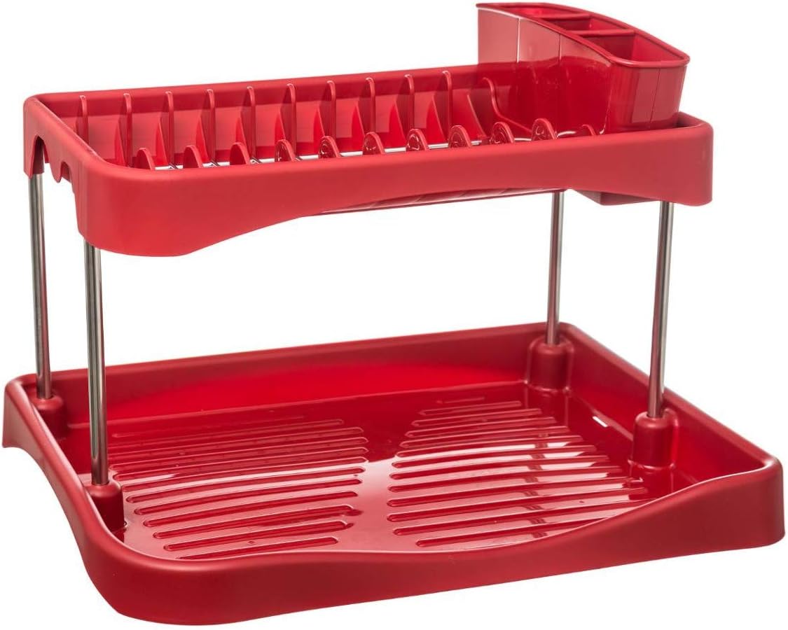 red dish rack amazon