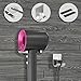 Hair Dryer Hanger Wall Mount Blow Dryer Holder Stainless Steel Metal Plug Holder Wall Holder with Self Adhesive Hooks for Bathroom Bedroom