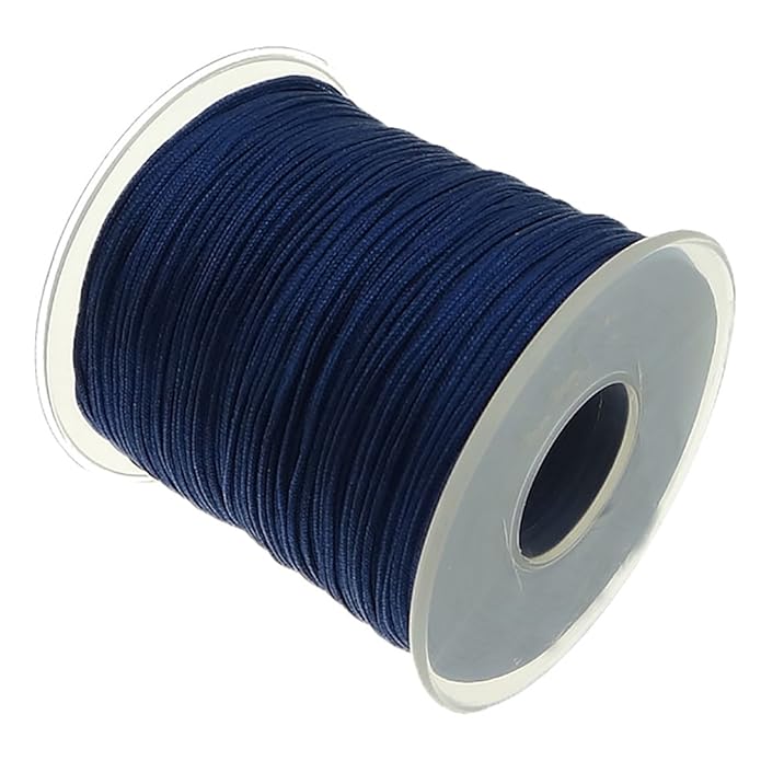 My-Bead 90m Nylonband Kordel 1mm Blau Königsblau Wasserfest Nylonschnur Top Qualität Schmuckherstellung basteln DIY
