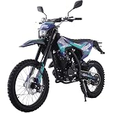 X-PRO Storm DLX 250 Dirt Bike with Zongshen Brand Engine 5-Speed Manual Transmission, Electric/Kick Start! Big 19"/16" Wheels!