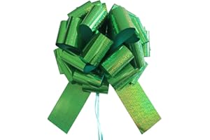 HQJAXJ 1Pc Giant Gift Bows,16 Inch Giant Car Bow Large Gift Bow Large Christmas Gift Refrigerator New House Bicycle and Party Decoration Giant Gift Packaging Bow (Green)