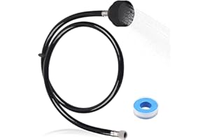 Aomitop Shampoo Bowl Sink Hose with Sprayer,Salon Spray Head Attachment for Shampoo Bowl Faucet Vacuum Breaker, Salons Sink, Barber Shop, Spa, 1/4" Thread