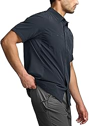 CQR Men's Short Sleeve Tactical Shirts, UPF