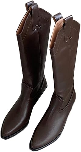 Amazon  [PIRN] ウェスタンブーツ レディース ロングブーツ 高筒 