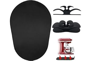 OUDIZZ Mixer Mover Sliding Mats for Kitchen aid Stand Mixer With 2 Mixer Accessories Slider Mat Pad Kitchen Appliance Slide Mats Pads Compatible with Kitchen aid 5-8Qt Appliances