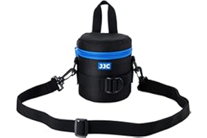 78x125mm Deluxe Lens Case Bag with 120cm Shoulder Strap for Canon 50mm 10-18mm 18-55mm Nikon Sony Fujifilm Pentax Olympus Sam