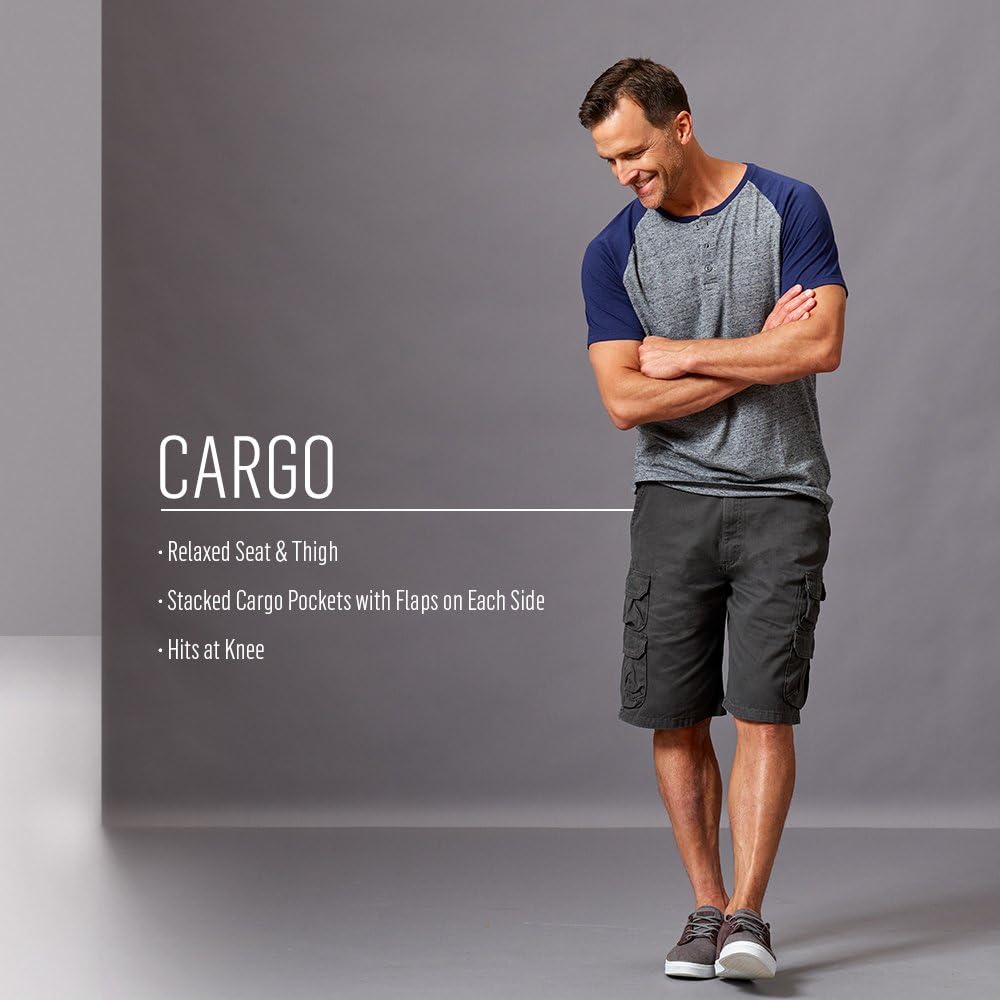 wrangler twill cargo shorts