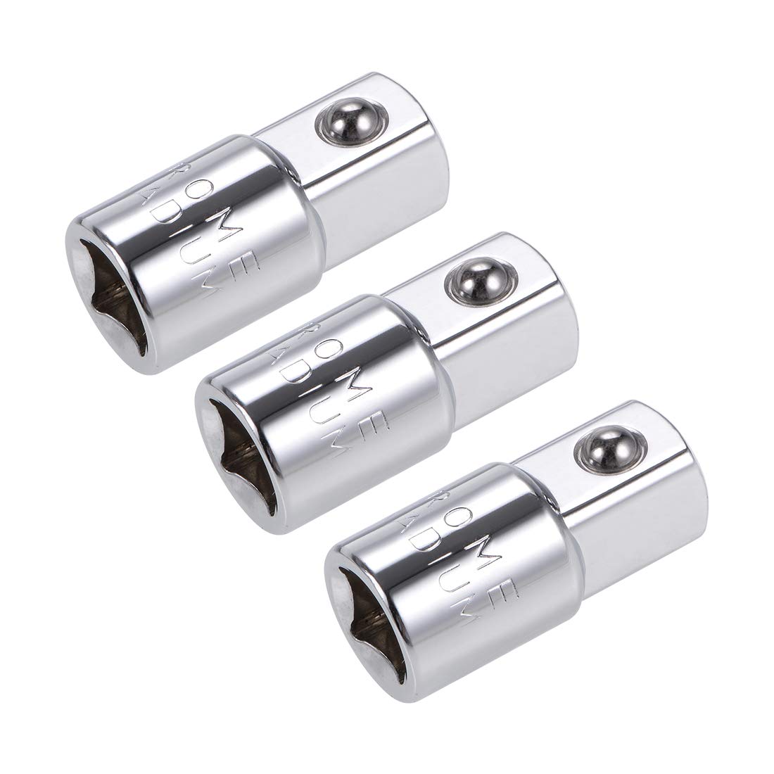 sourcing map 3 Pcs 3/8 Inch Drive (F) x 1/2 Inch (M) Socket Adapter, Female to Male