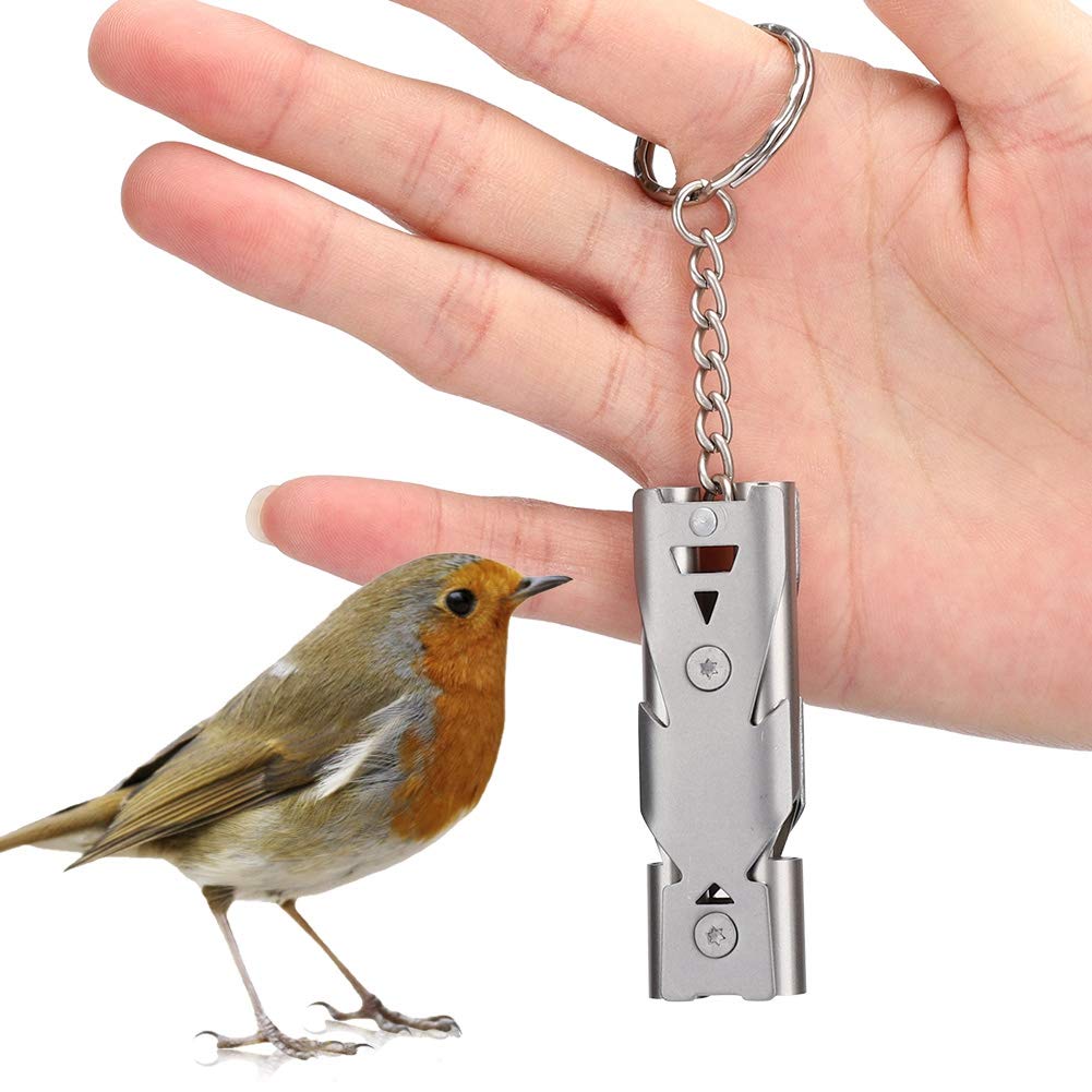 Leftwei 【𝐄𝐚𝐬𝐭𝐞𝐫 𝐏𝐫𝐨𝐦𝐨𝐭𝐢𝐨𝐧 Birds Training Whistle,Metal Birds Training Whistle Back to Birdhouse Tool Accessory for Parrot Pigeon Behavior Abedience Silence Recall Training Tool