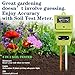 Swiser Soil Test Kit 3-in-1 Soil Tester with Moisture,Light and PH Meter, Indoor/Outdoor Plants Care Soil Sensor for Home and Garden, Farm, Herbs & Gardening Tools(No Battery Needed)