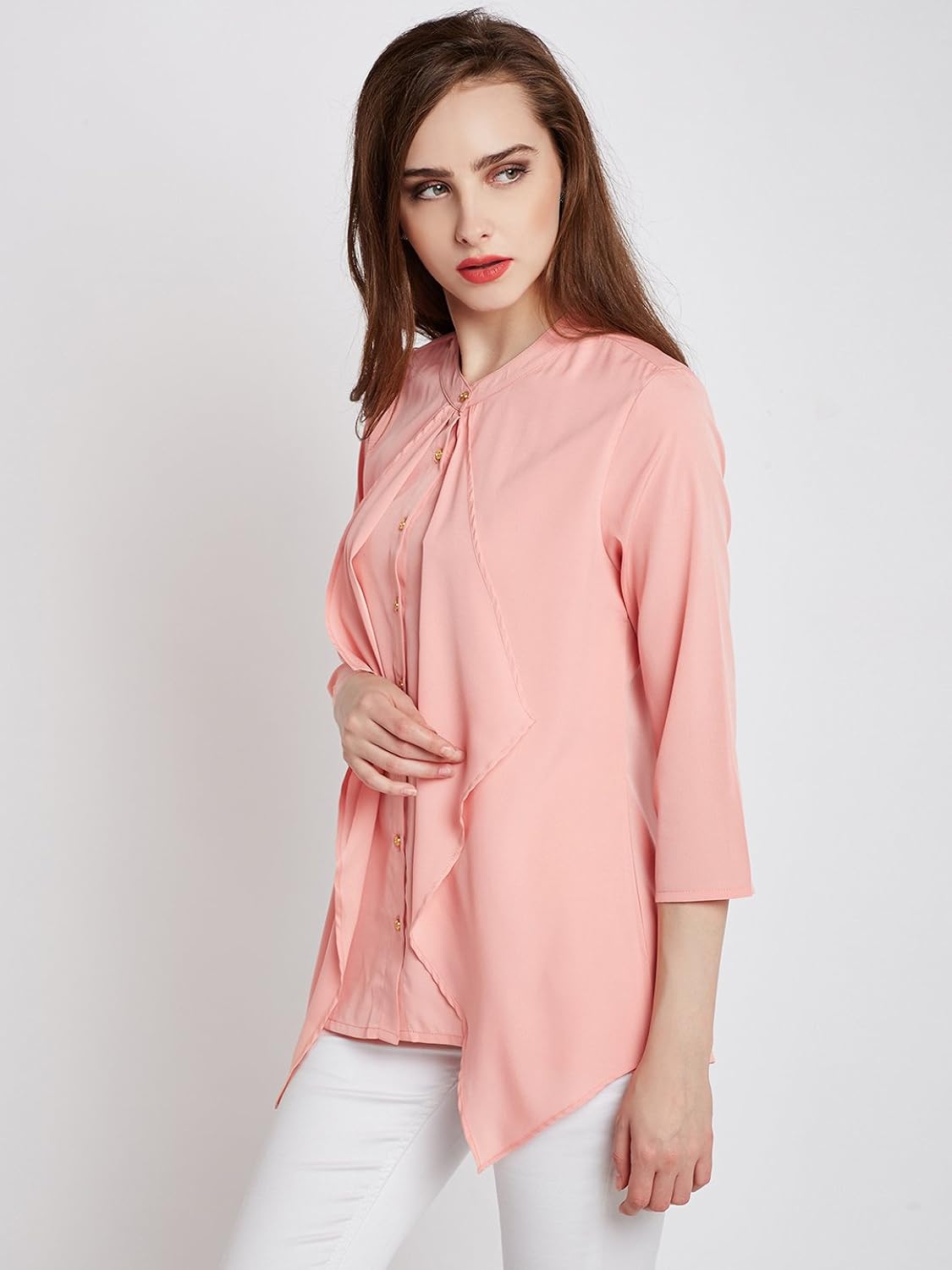 rare women pink solid top
