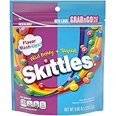 SKITTLES Mash-Ups Wild Berry and Tropical Candy, 9-Ounce Bag