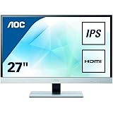 AOC 27 inch Ultra Thin, Glass Bezels, Frameless Design, 2 x HDMI, VGA, Speakers I2757FM