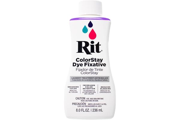Synthetic Rit Dye More Liquid Fabric Dye – Wide Selection of Colors – 7 Ounces - ColorStay Dye Fixative