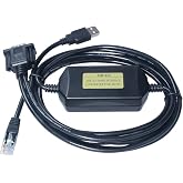 Avanexpress PLC Programming Cable Compatible with AB 1747 UIC, USB To DH485 RS485 RS232 Interface Converter