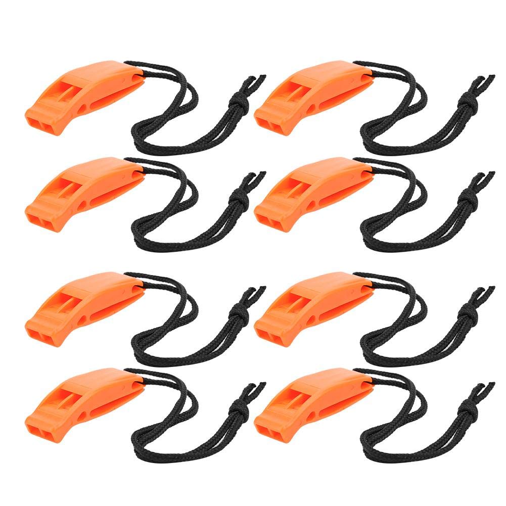 Naroote Emergency Whistle, Whistle Hiking, 8PCS Multifunction Whistle Survival Double Frequency Whistle Camping Whistle Survival Whistle For Life Jacket Accessory Outdoor Camping Hiking